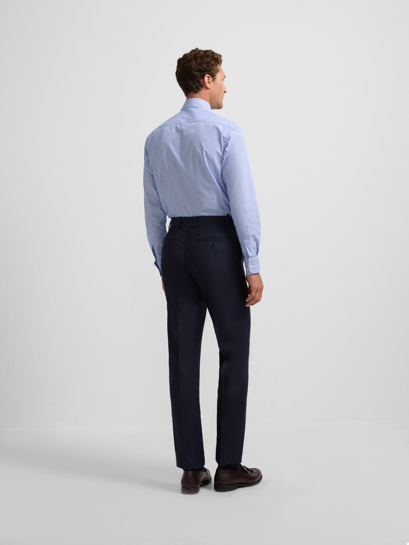Pantalon traje essential azul medio