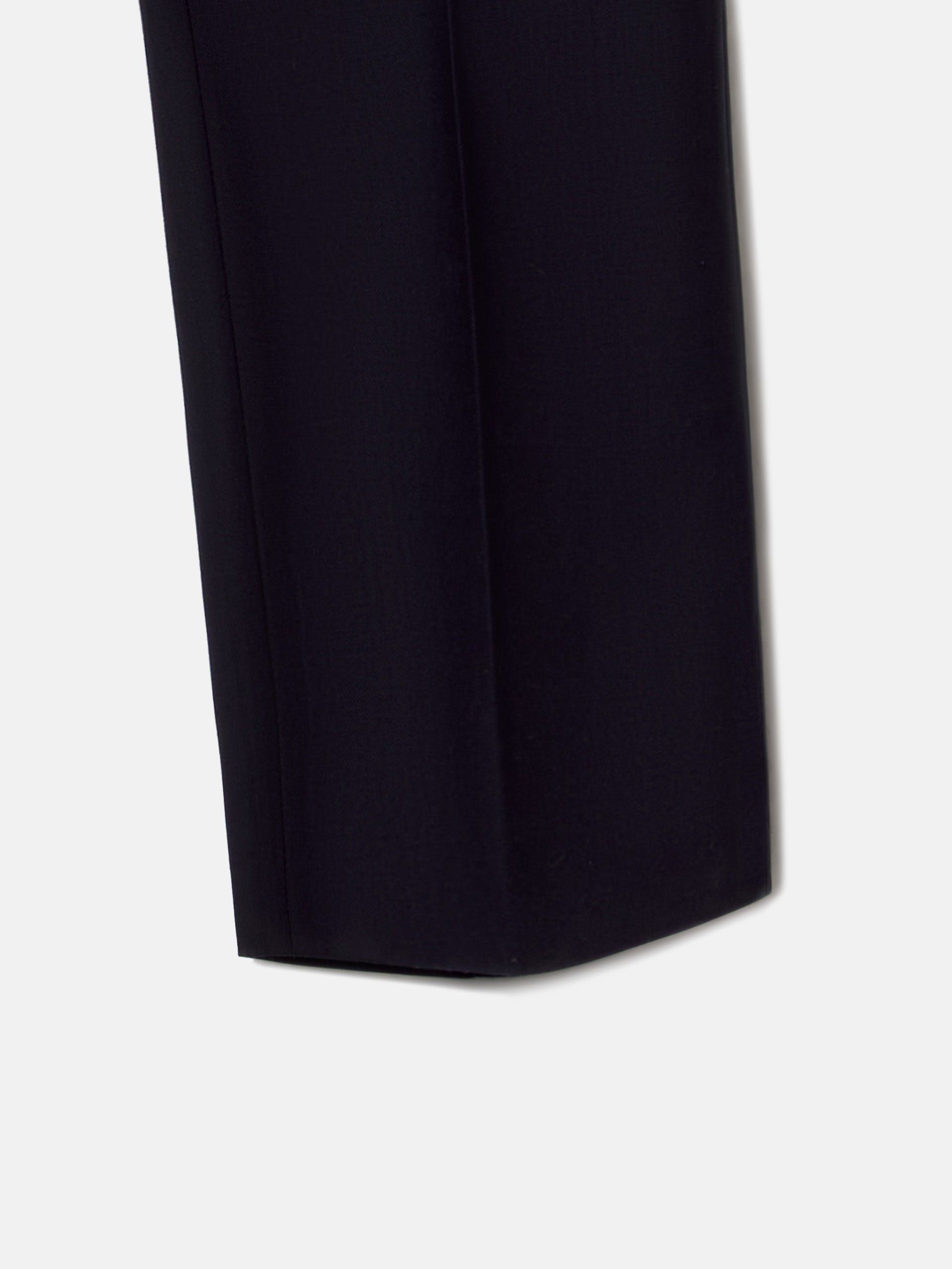 Natural stretch dark navy suit trousers