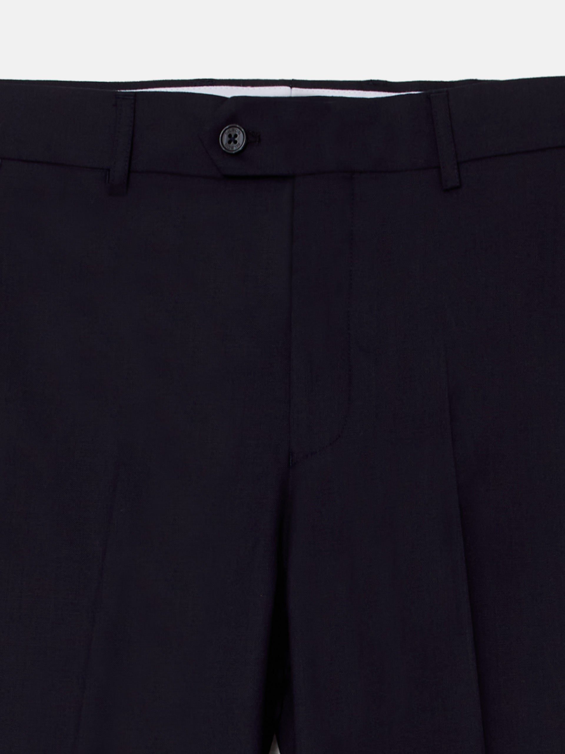 Natural stretch dark navy suit trousers