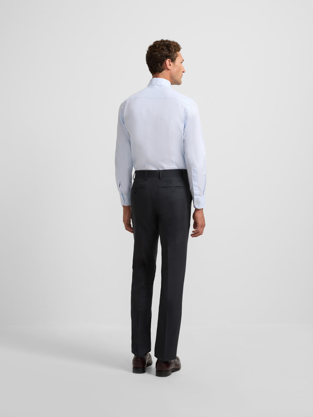 Natural stretch gray suit trousers