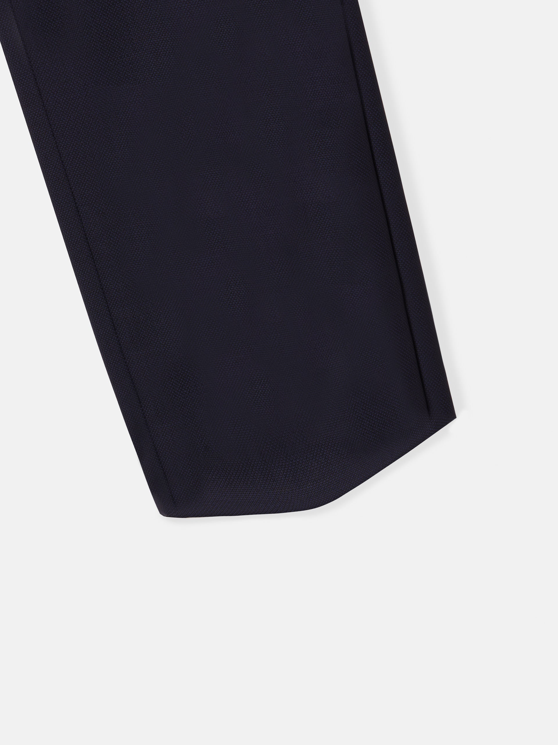 Navy blue structured suit trousers