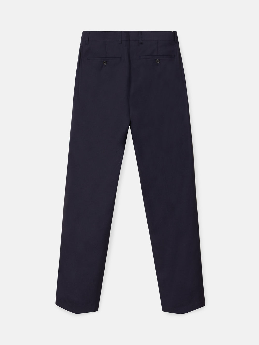 Navy blue structured suit trousers