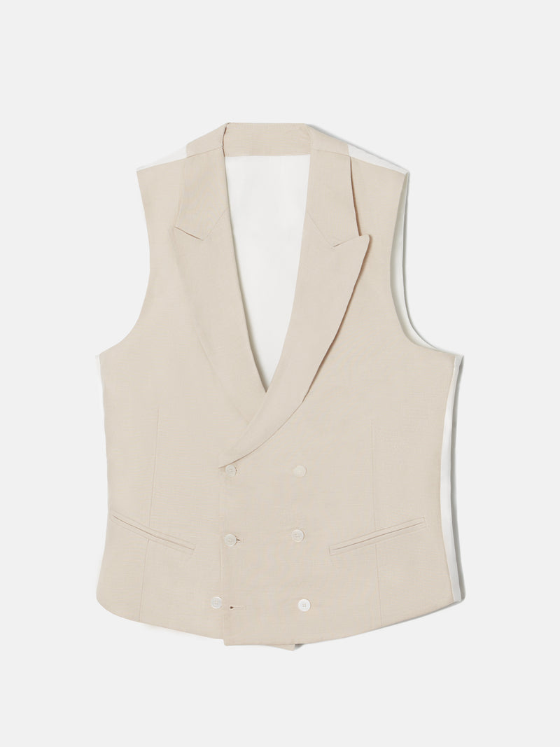 Gilet chaque classique gris perle