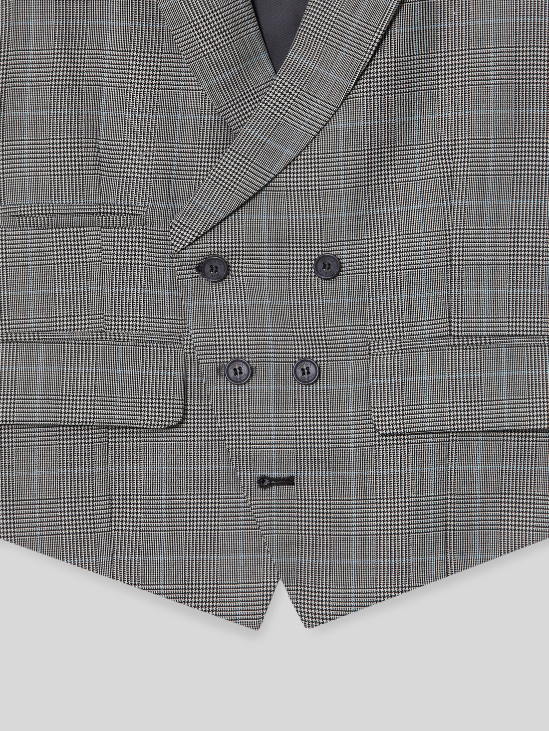 Grey Prince of Wales tailoring chaque vest