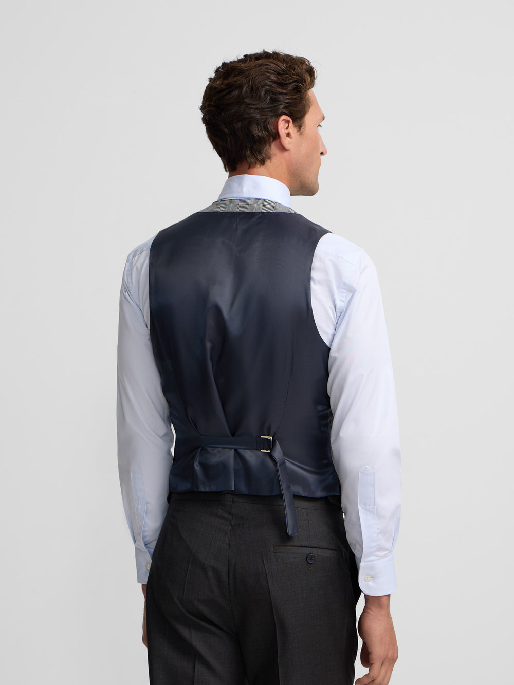 Chaleco chaque tailoring principe de gales gris