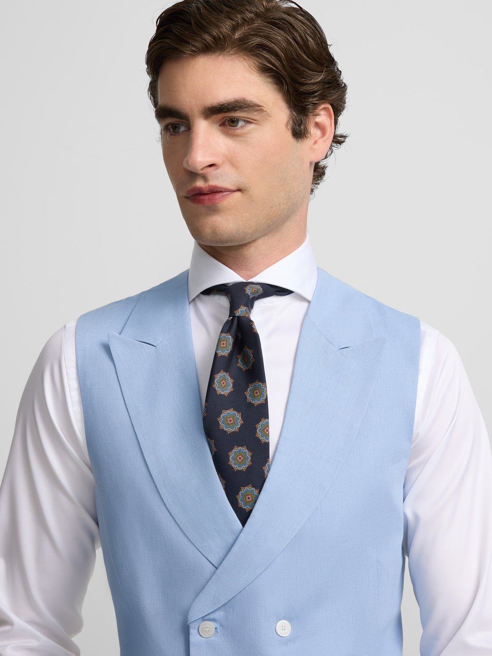 Chaleco chaque cuello clasico azafata