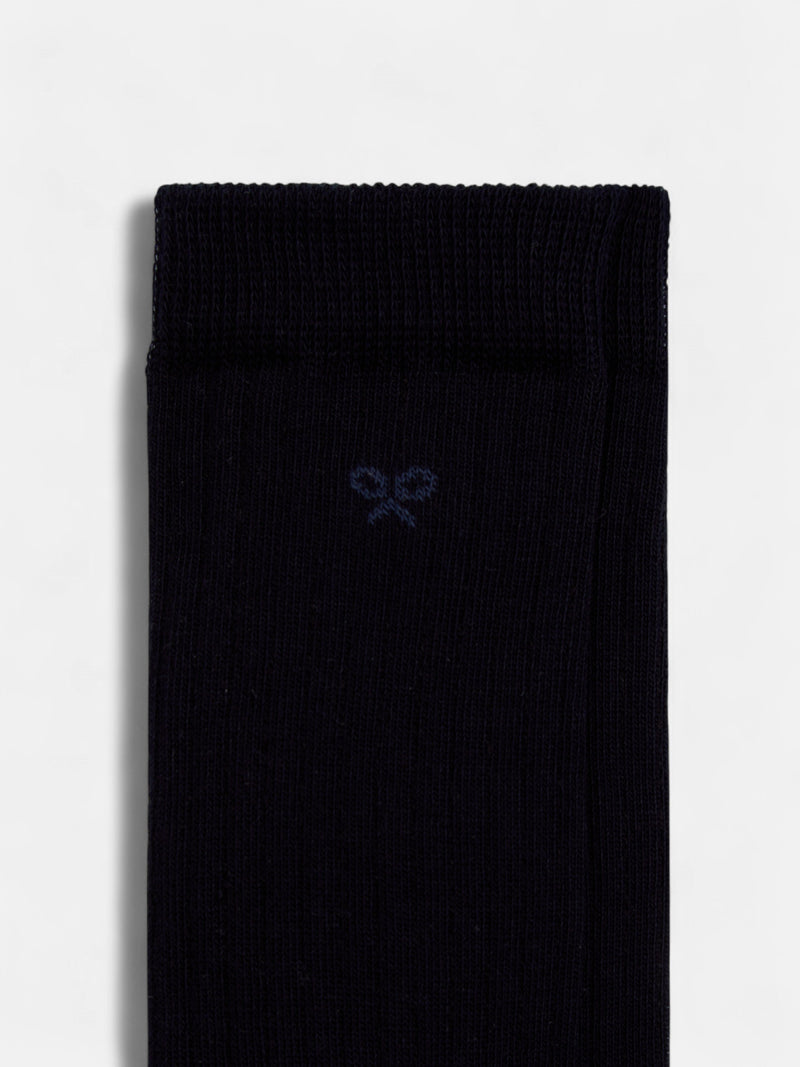 Chaussette enfant unie bleu marine
