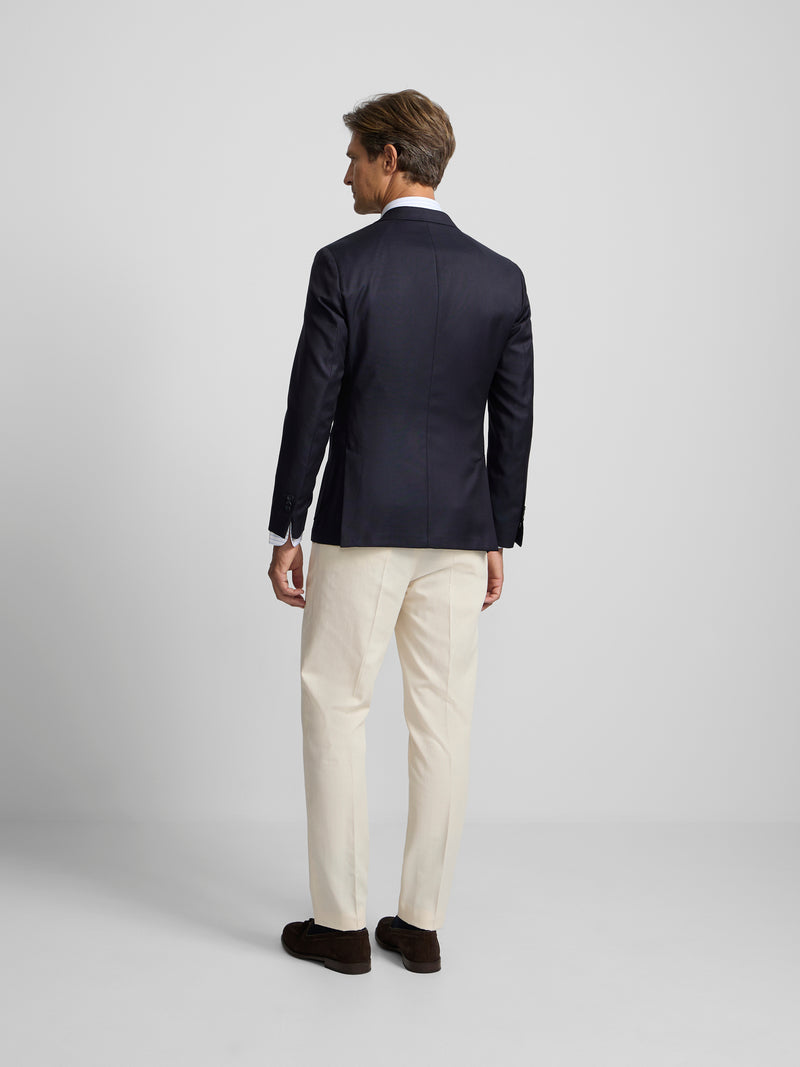 Veste croisée stretch bleu marine