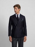 Veste croisée stretch bleu marine