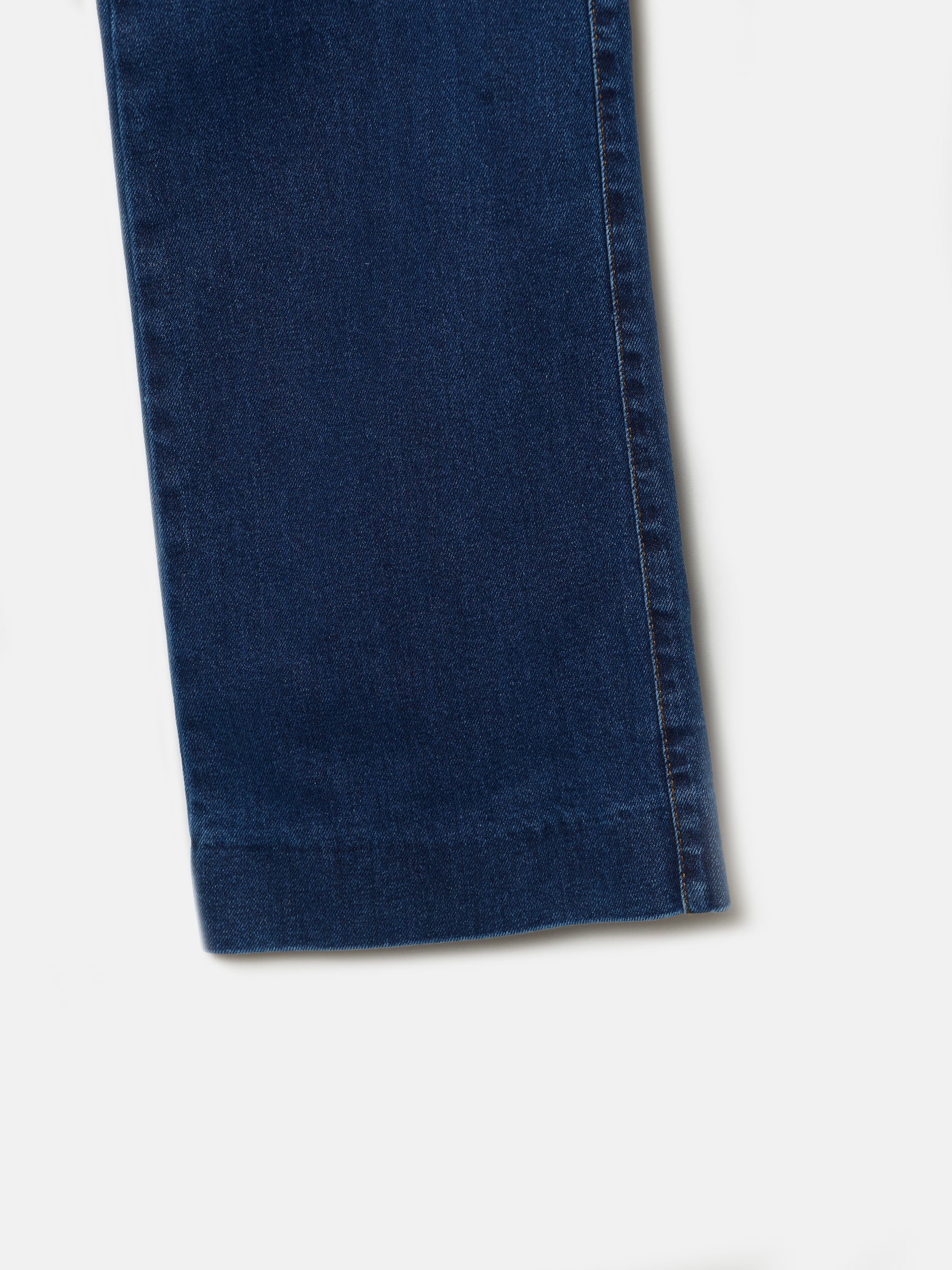 Flared denim trousers with pockets