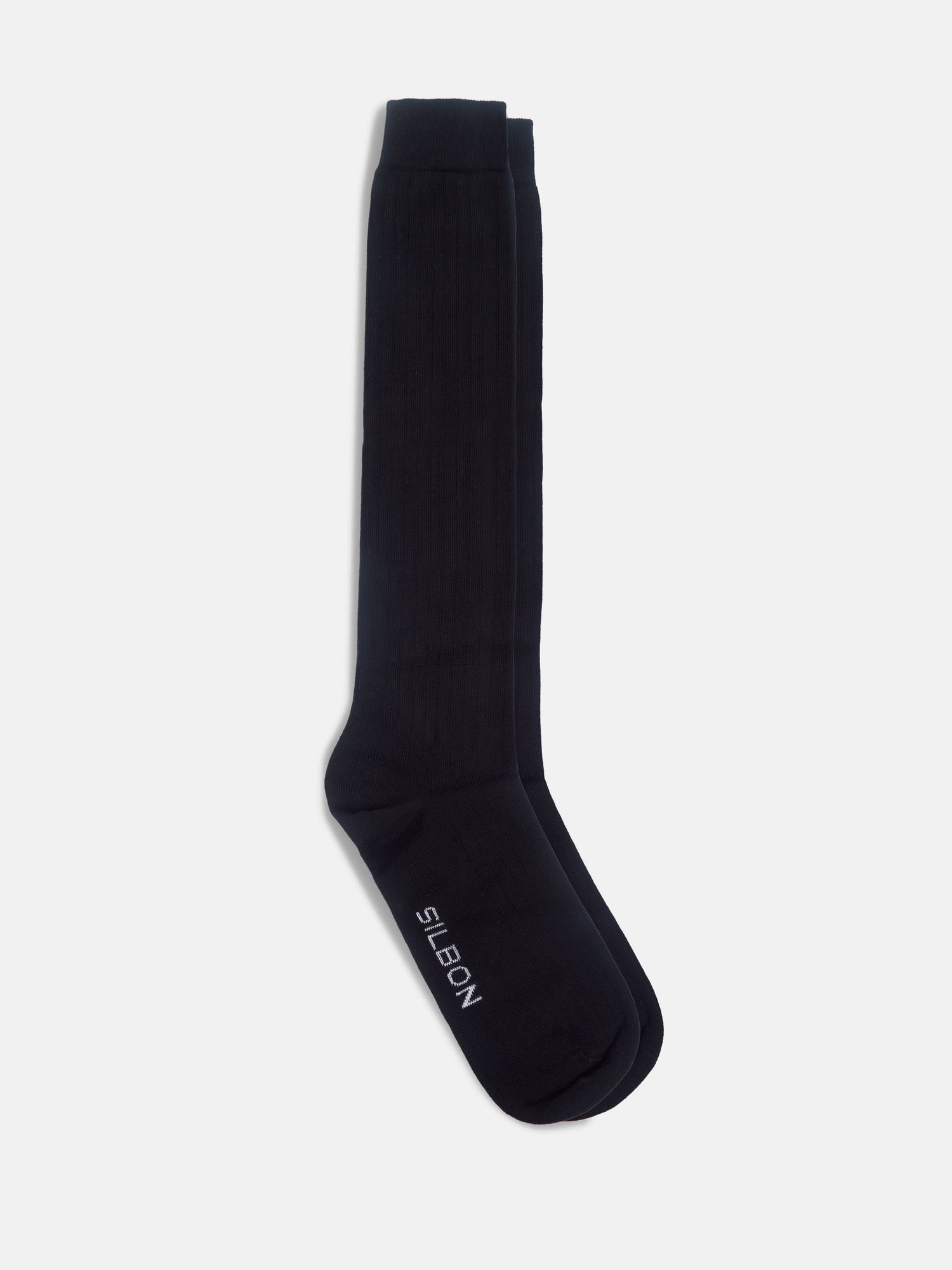 Black tailoring sock Silbon