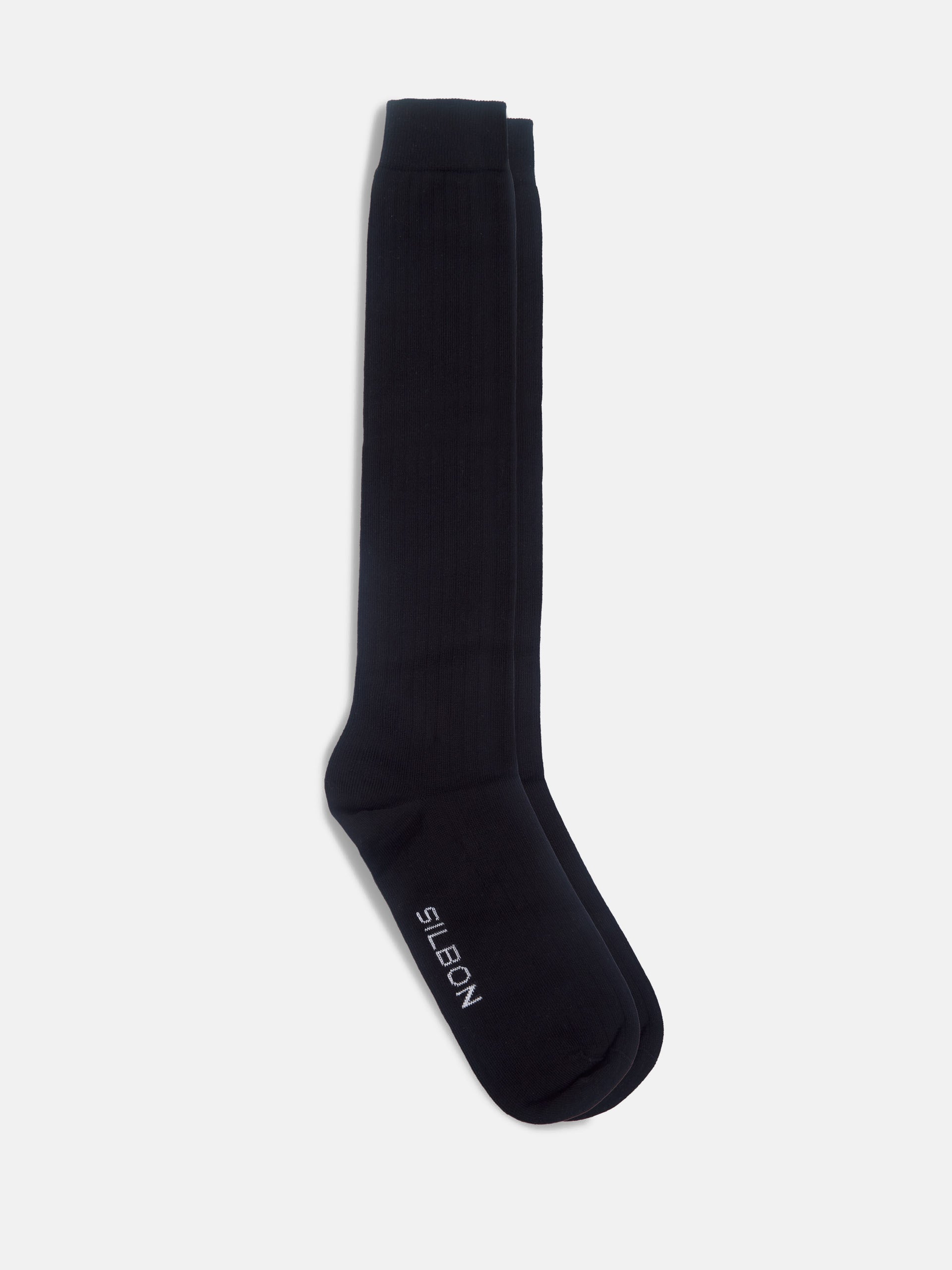 Black tailoring sock Silbon