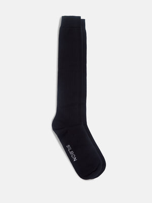 Chaussette noire tailoring Silbon