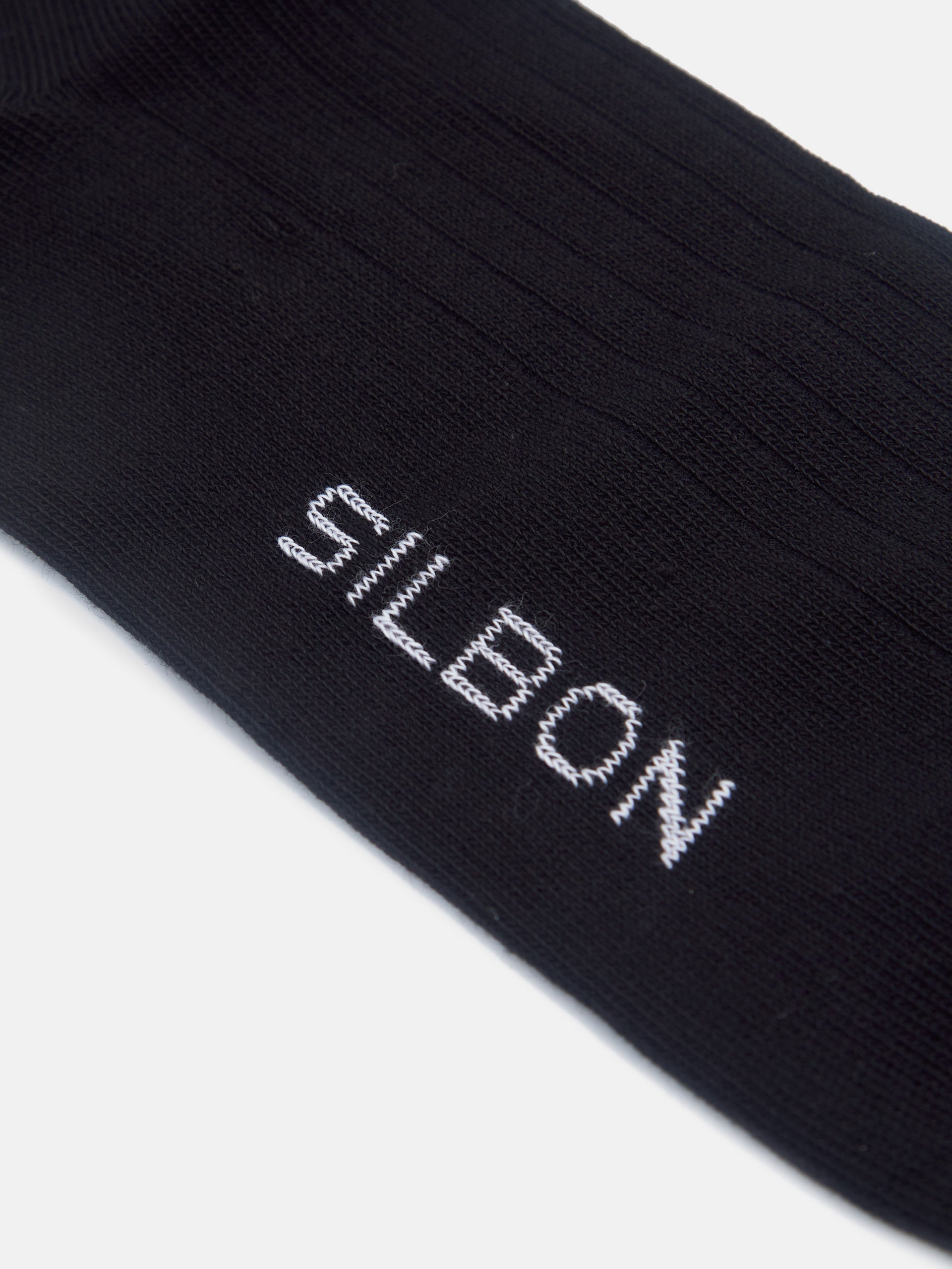 Black tailoring sock Silbon