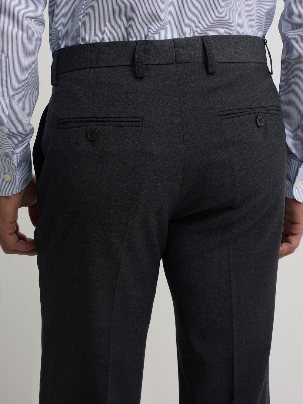 Pantalon de costume classique gris anthracite