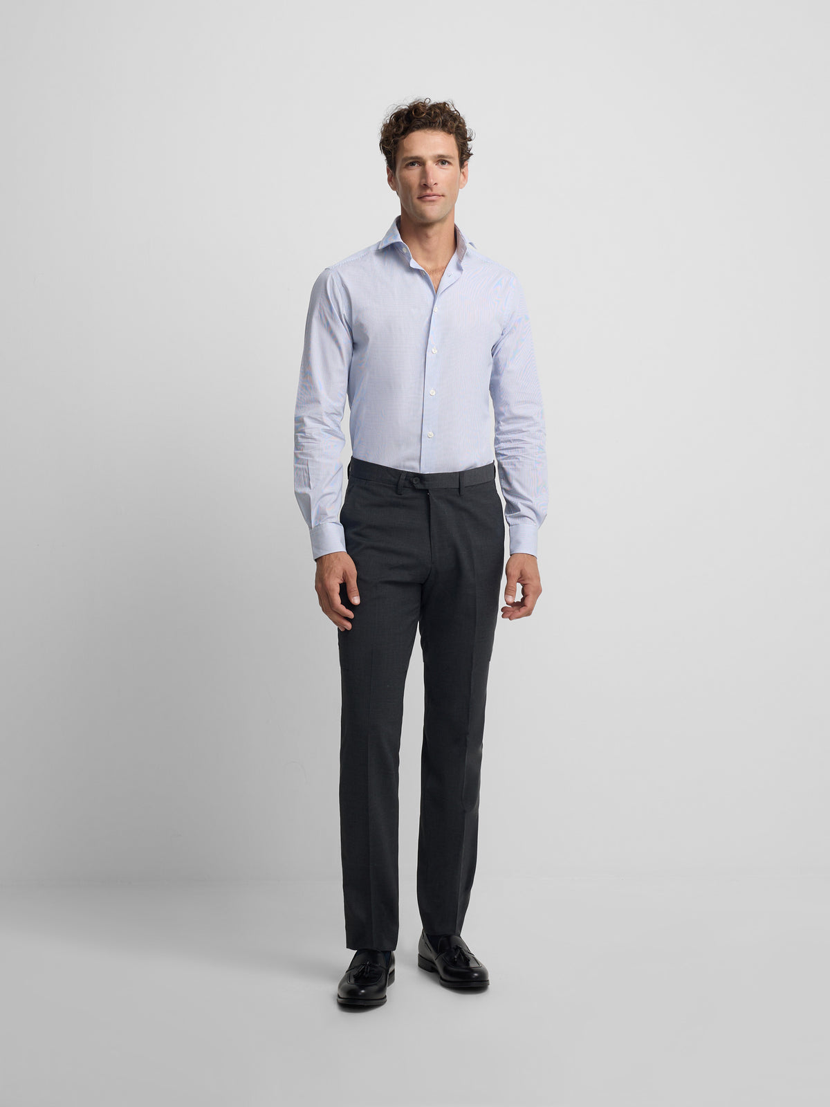 Pantalon vestir classic gris marengo