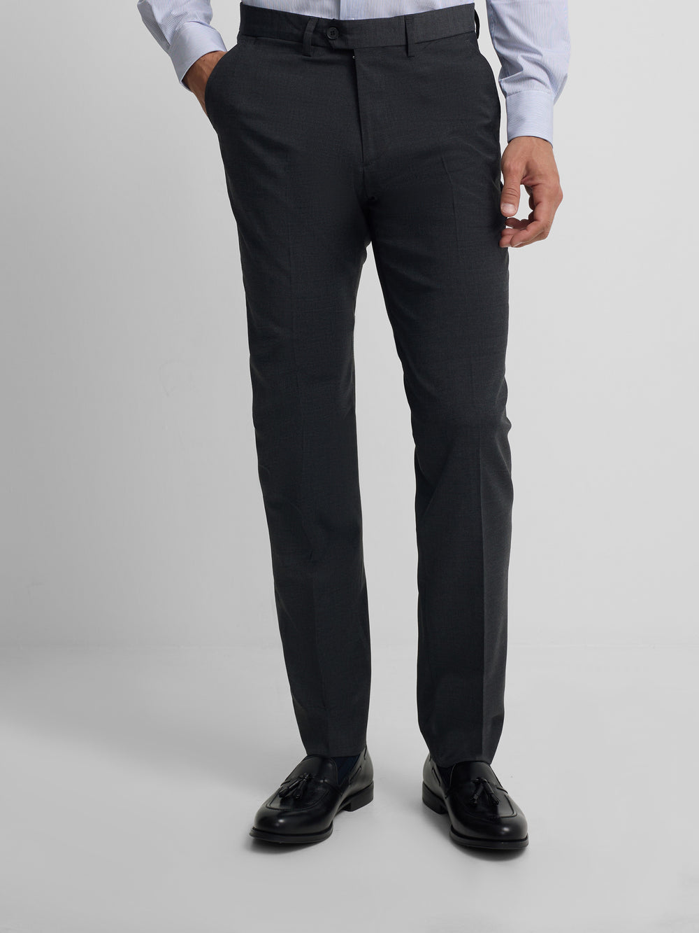 Pantalon de costume classique gris anthracite