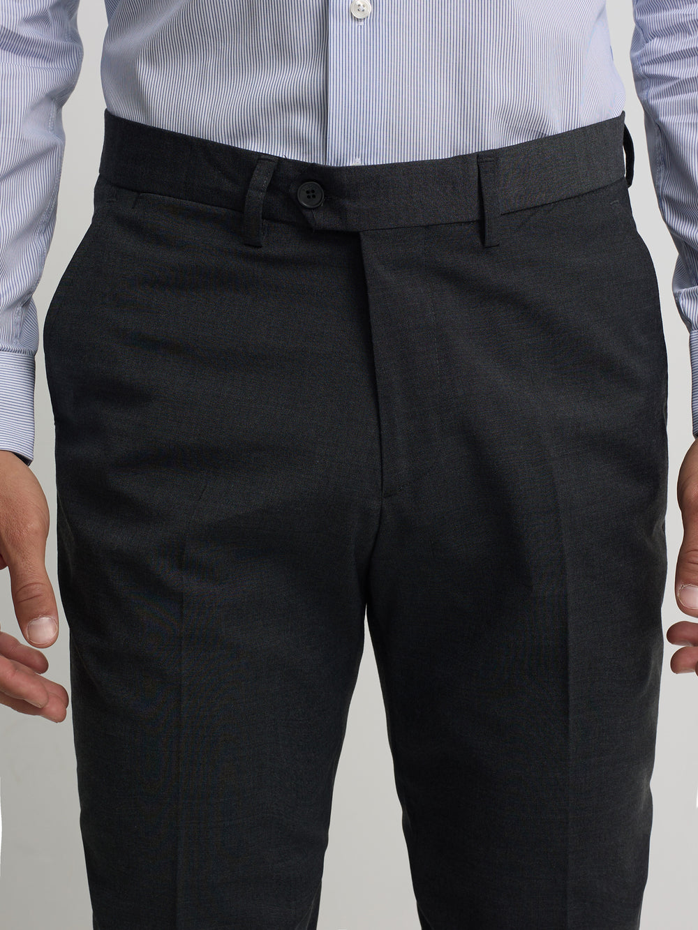 Pantalon de costume classique gris anthracite