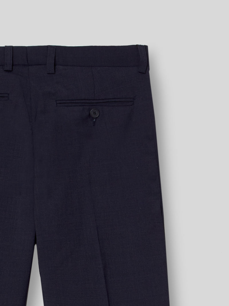 Pantalon vestir classic azul medio