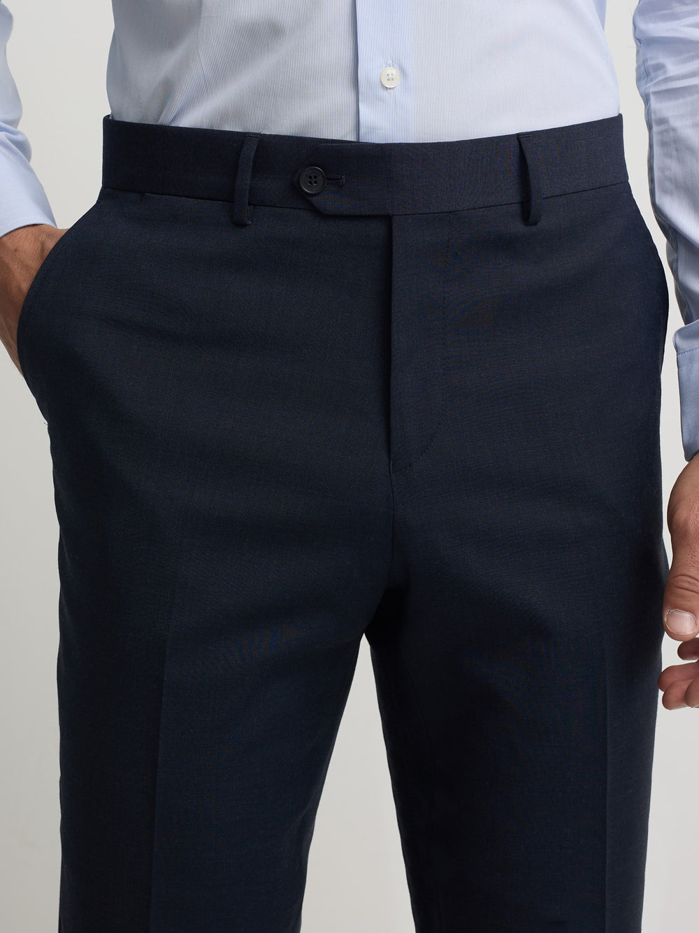 Pantalon de costume classique bleu moyen