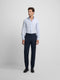 Pantalon vestir classic azul medio