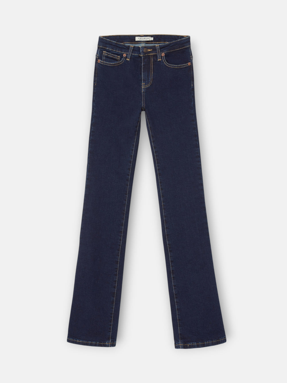Women's navy blue boot cut trousers
