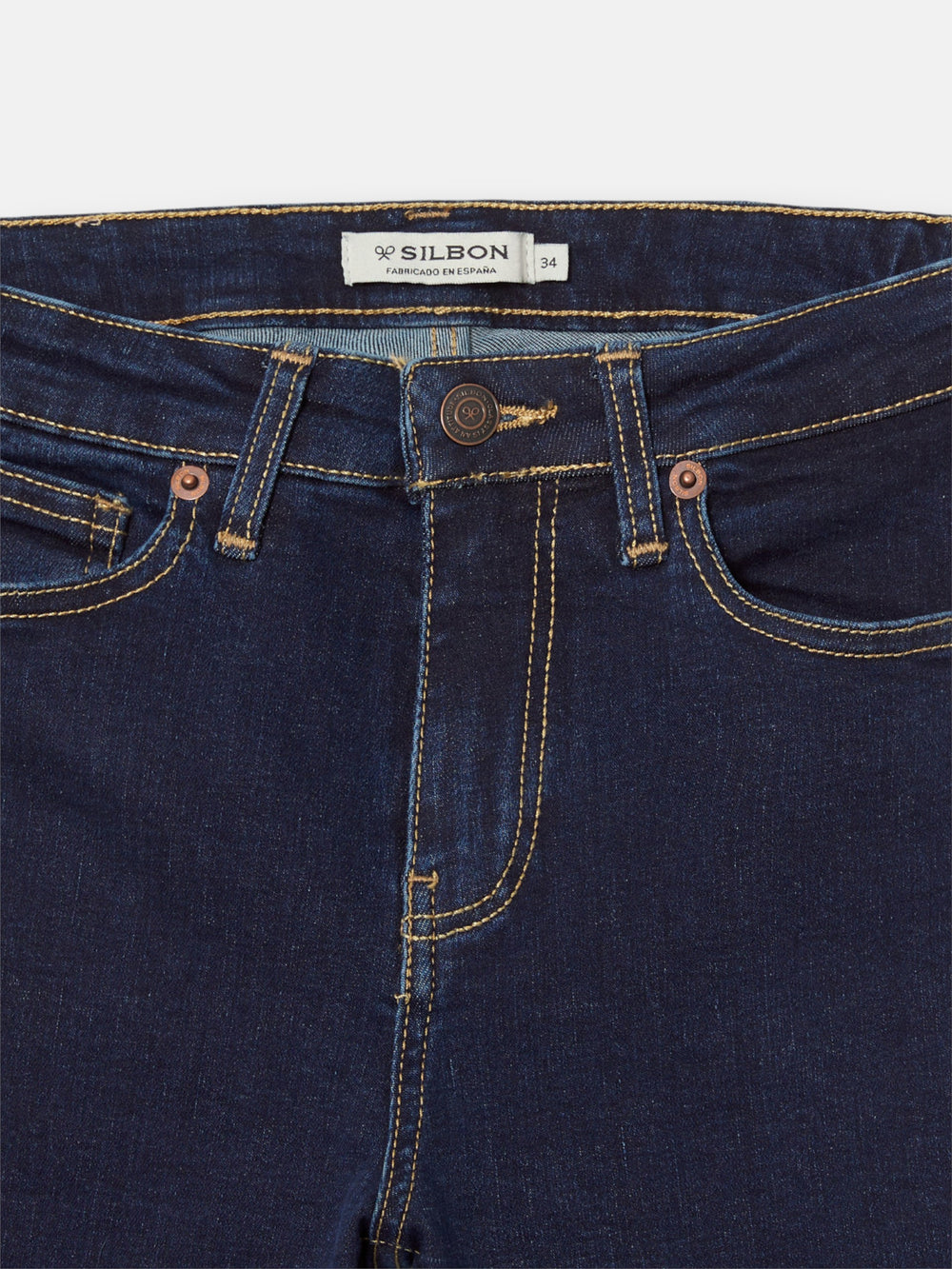 Women's navy blue boot cut trousers