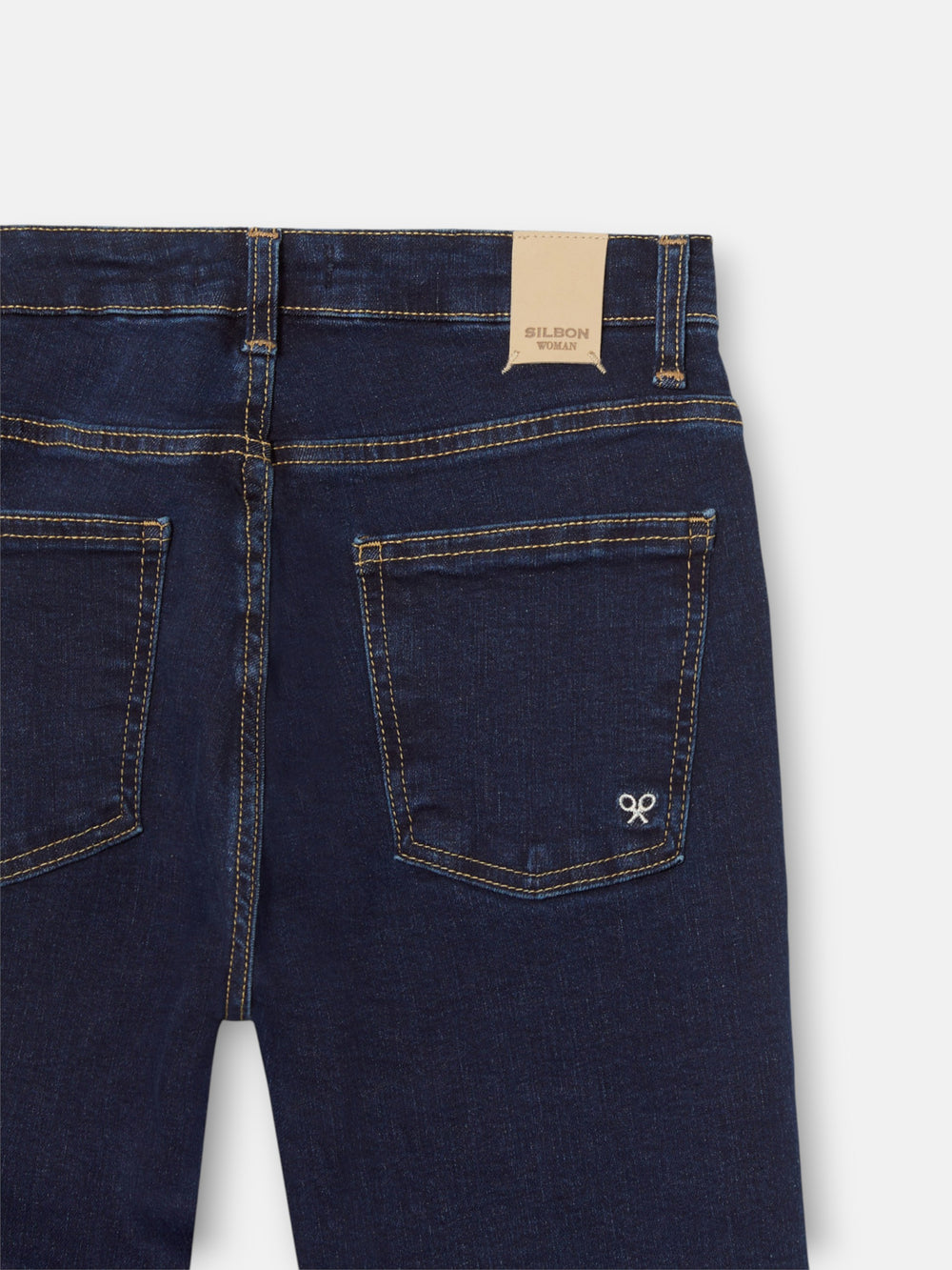 Women's navy blue boot cut trousers