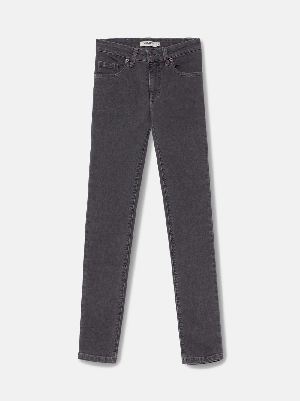 Pantalon femme slim fit gris