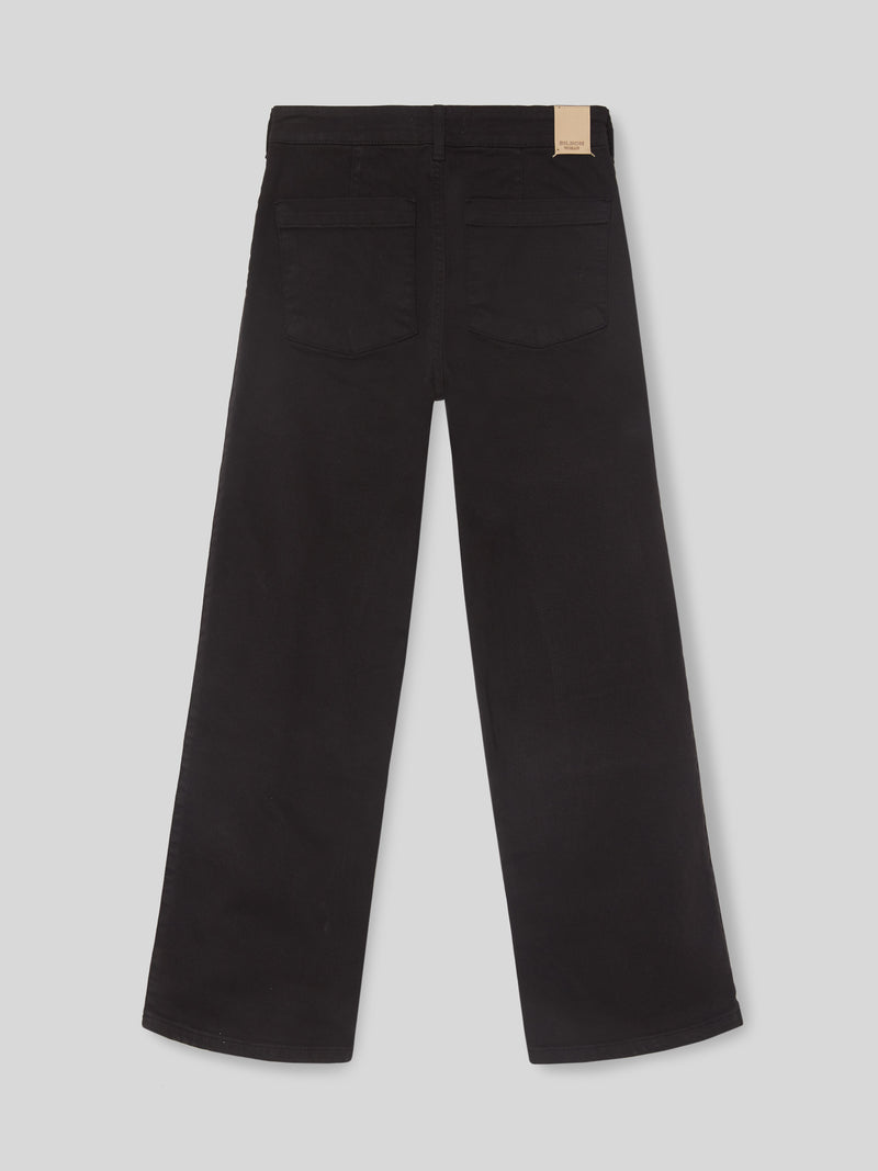 Pantalon culotte negro