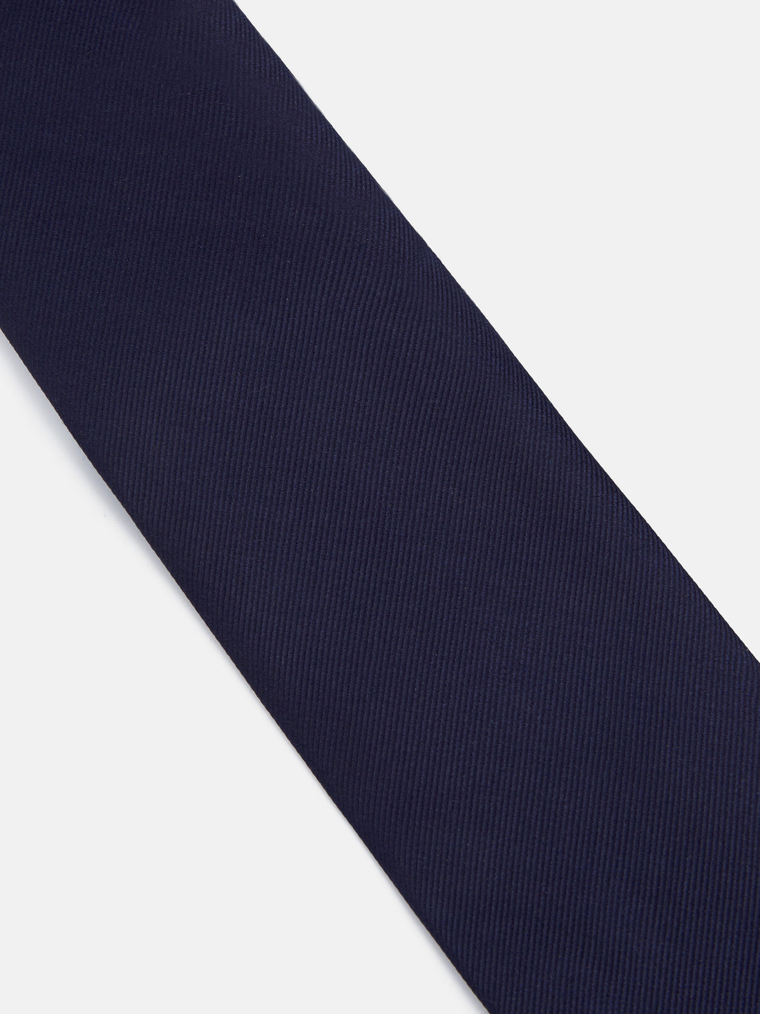 Cravate Silbon unie bleu marine