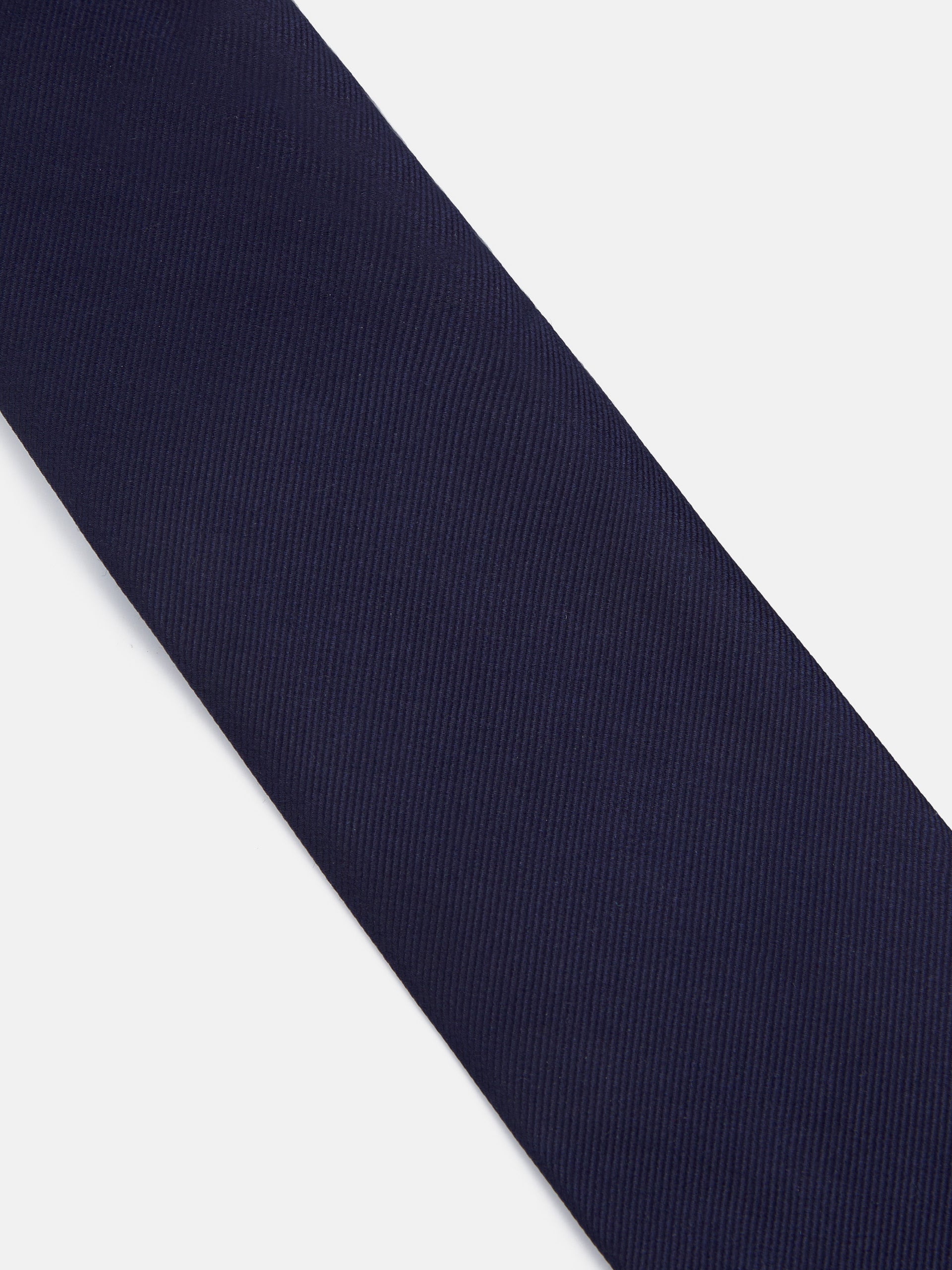 Gravata Silbon lisa azul-marinho