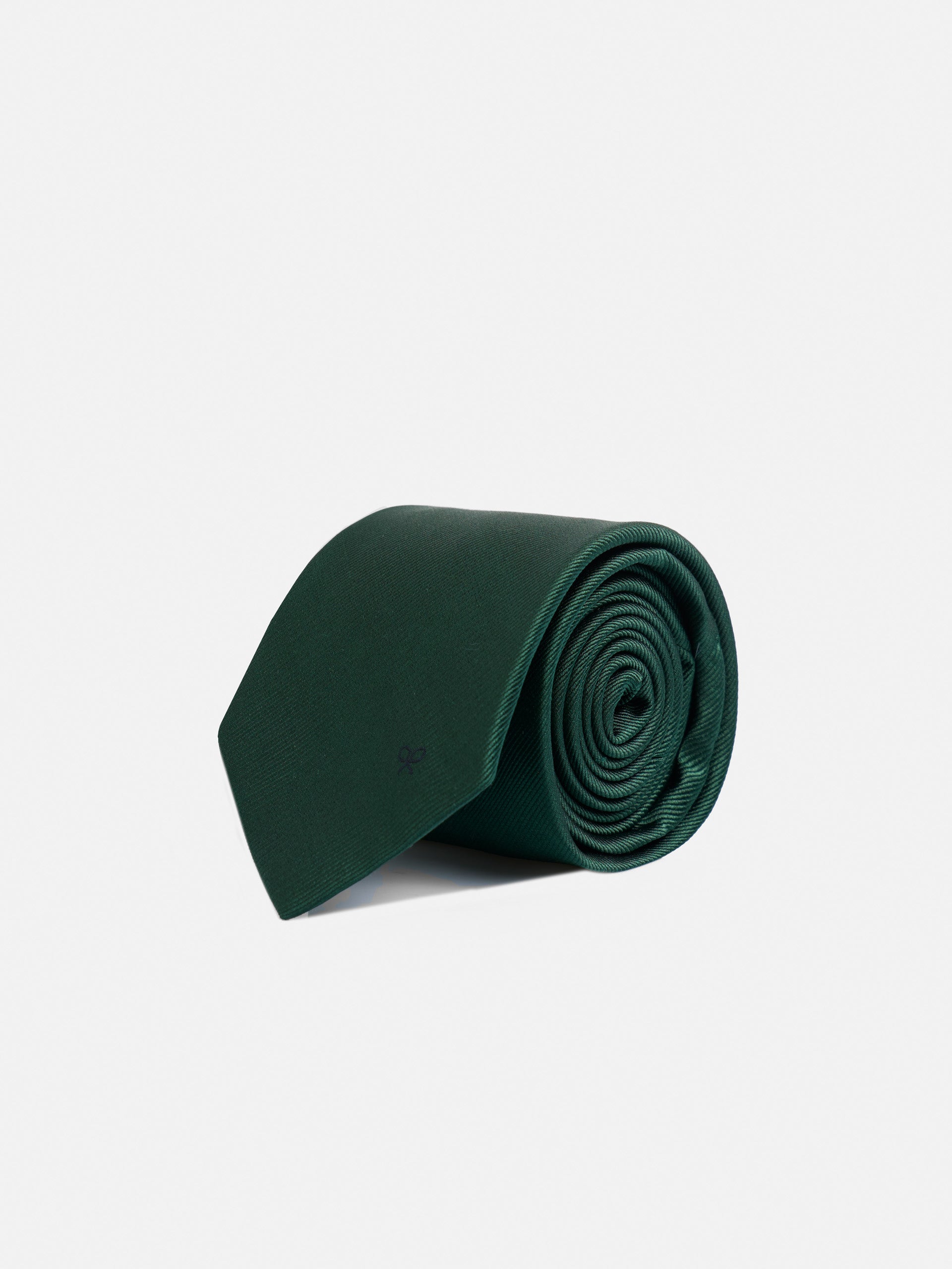 Corbata silbon lisa verde