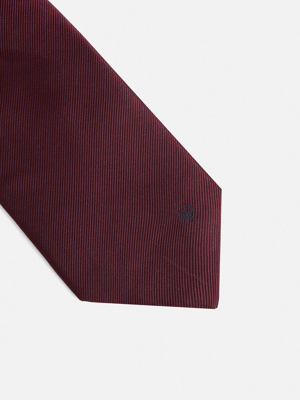 Cravate Silbon unie bordeaux