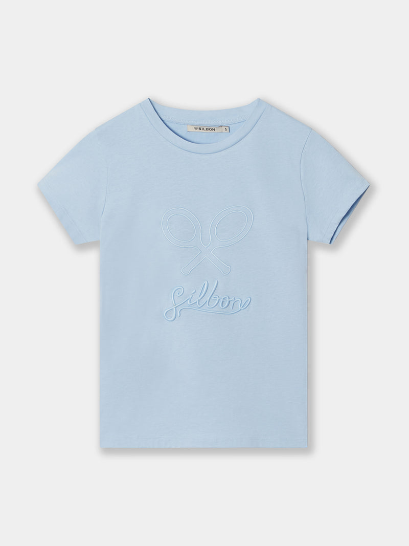 Camiseta woman clasica celeste