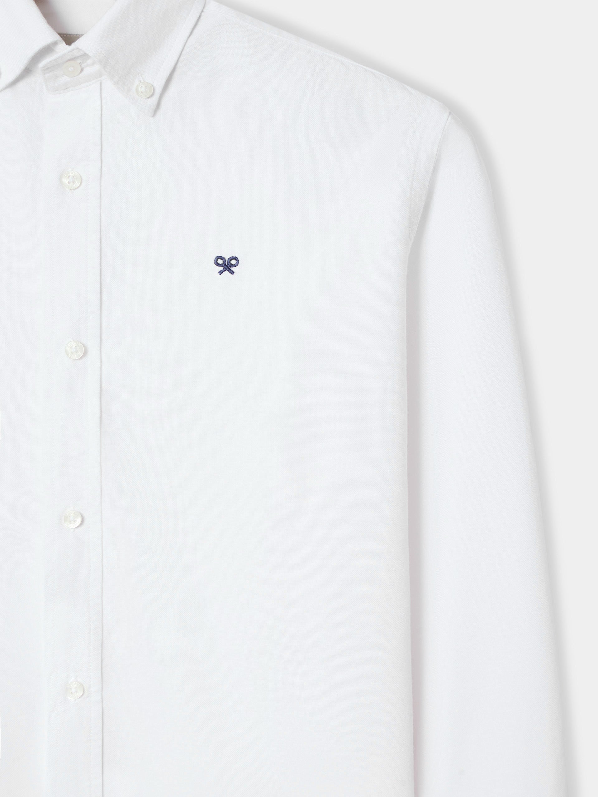 Camisa sport oxford branca