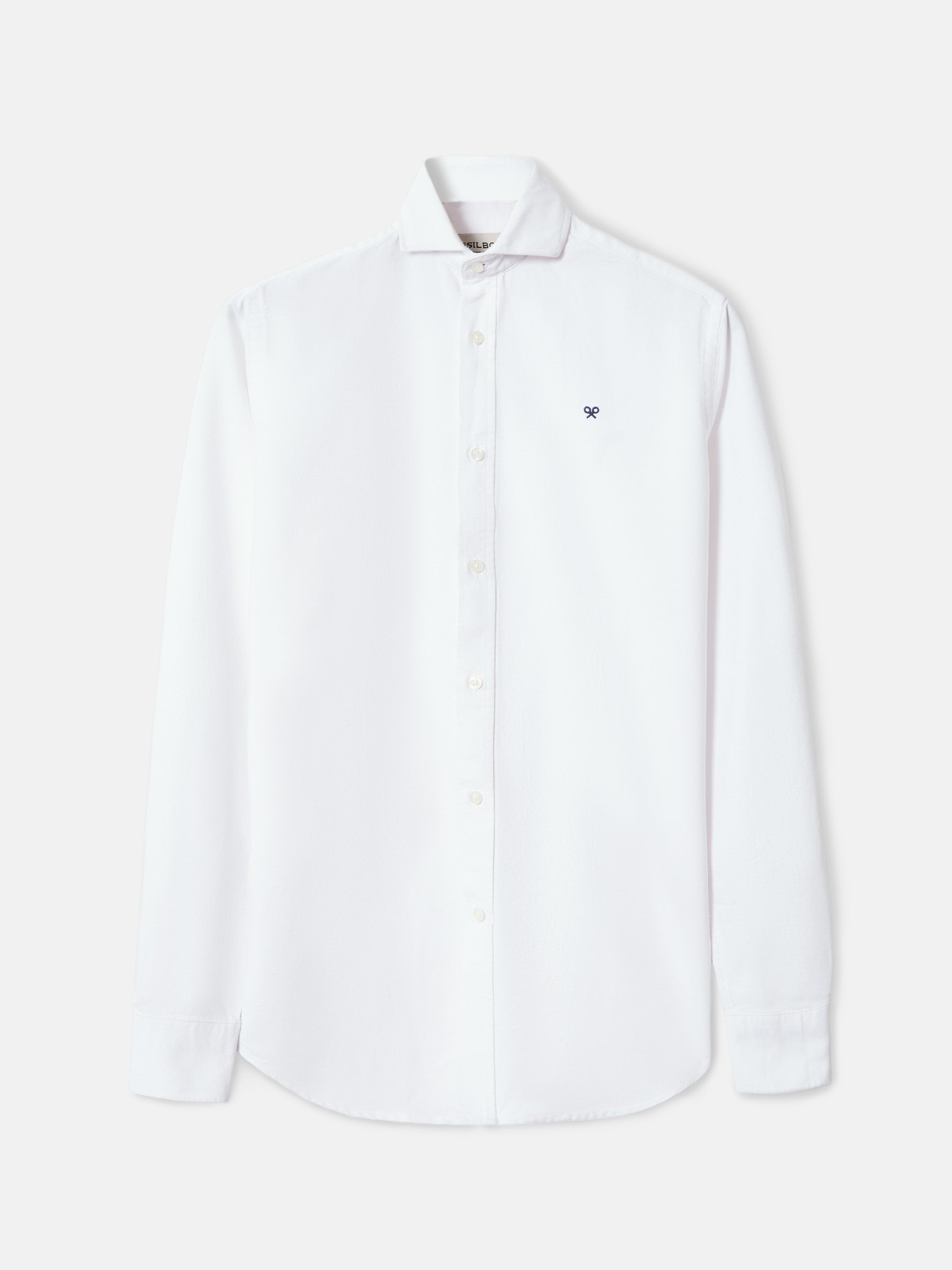 White Oxford Cutaway Sport Shirt