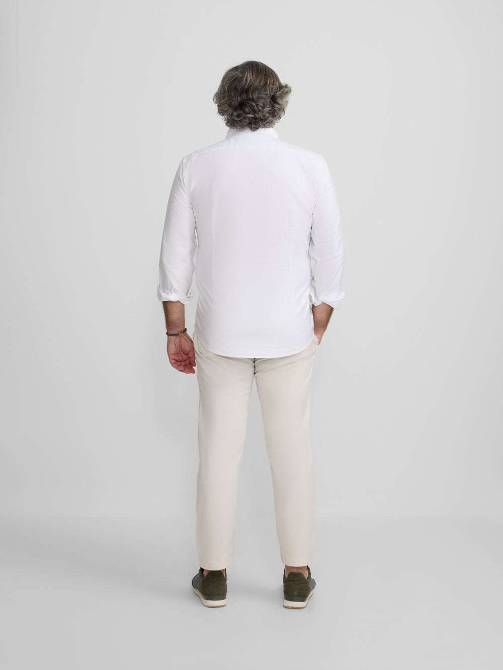 Camisa sport oxford regular fit blanca