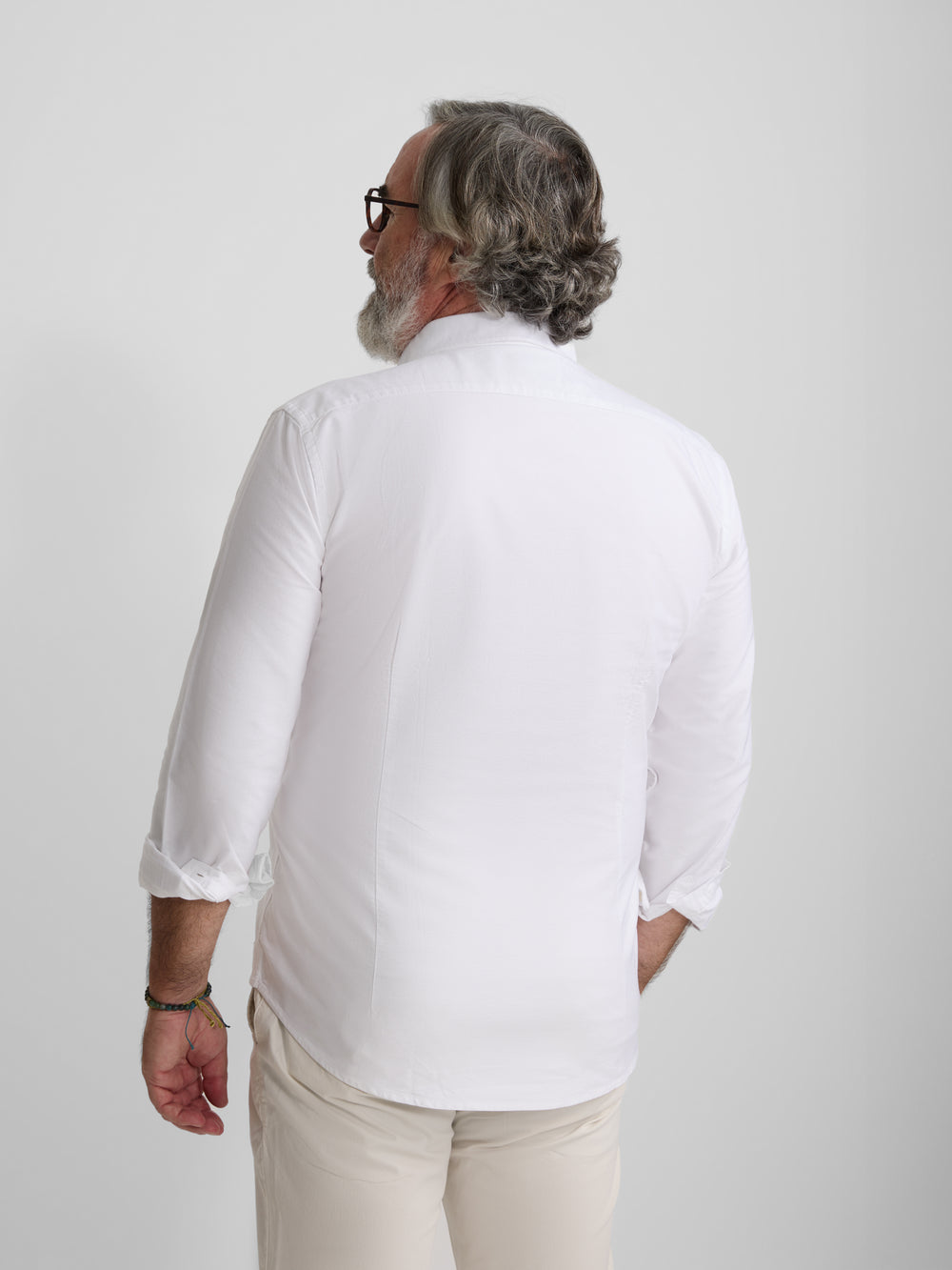 Camisa sport oxford regular fit blanca