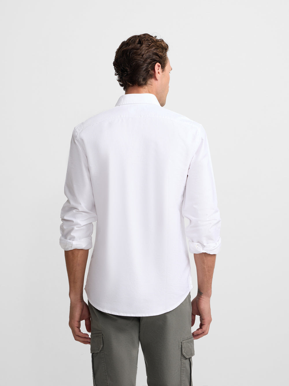 Polera sport oxford blanca