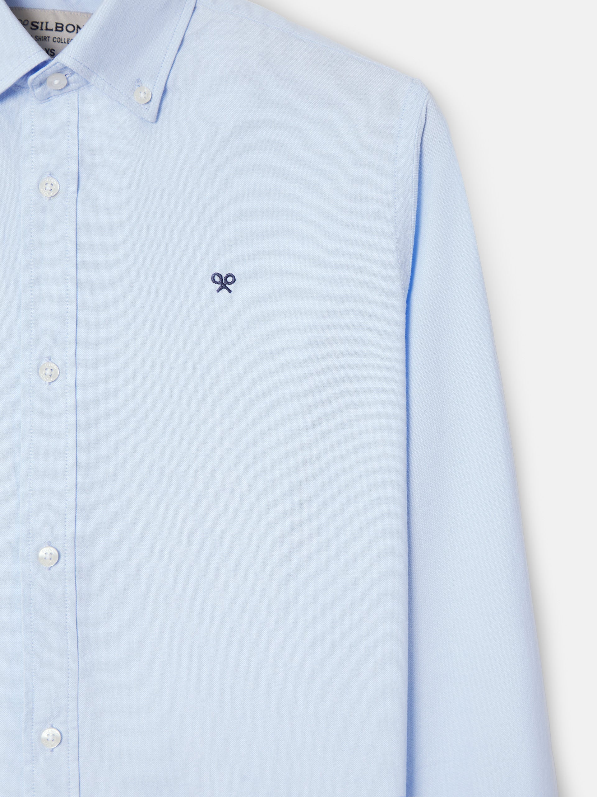 Camisa sport oxford celeste