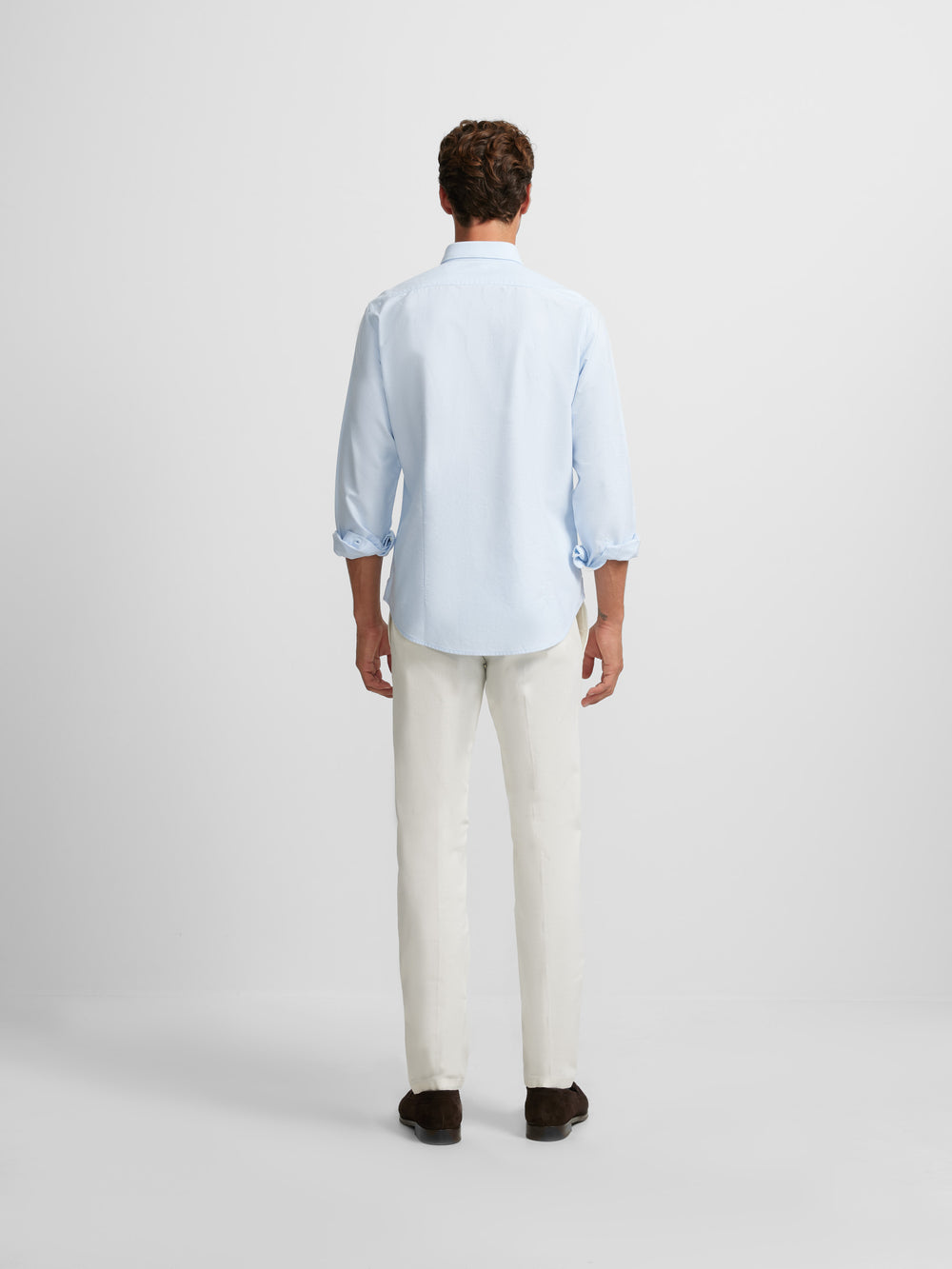 Camisa sport oxford azul-claro