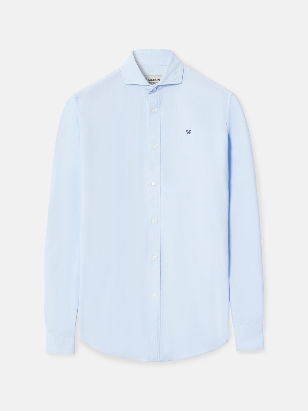 Camisa sport oxford cutaway celeste