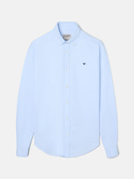 Camisa sport oxford regular fit azul celeste