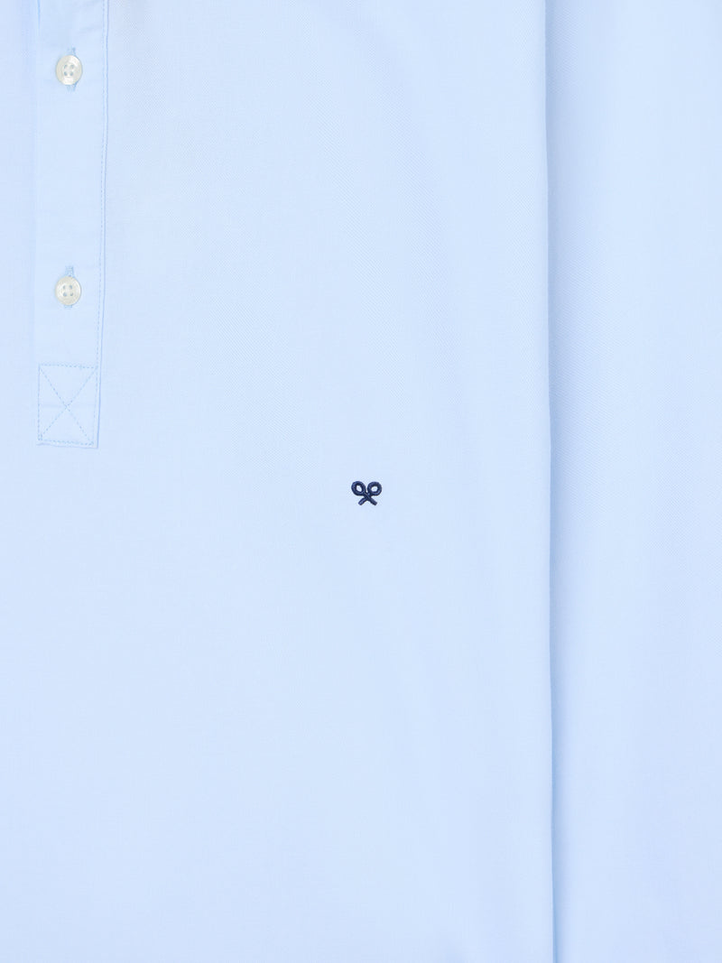 Polo sport oxford bleu ciel