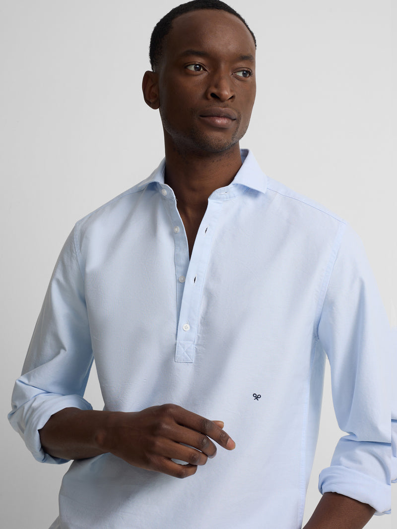 Polo sport oxford bleu ciel