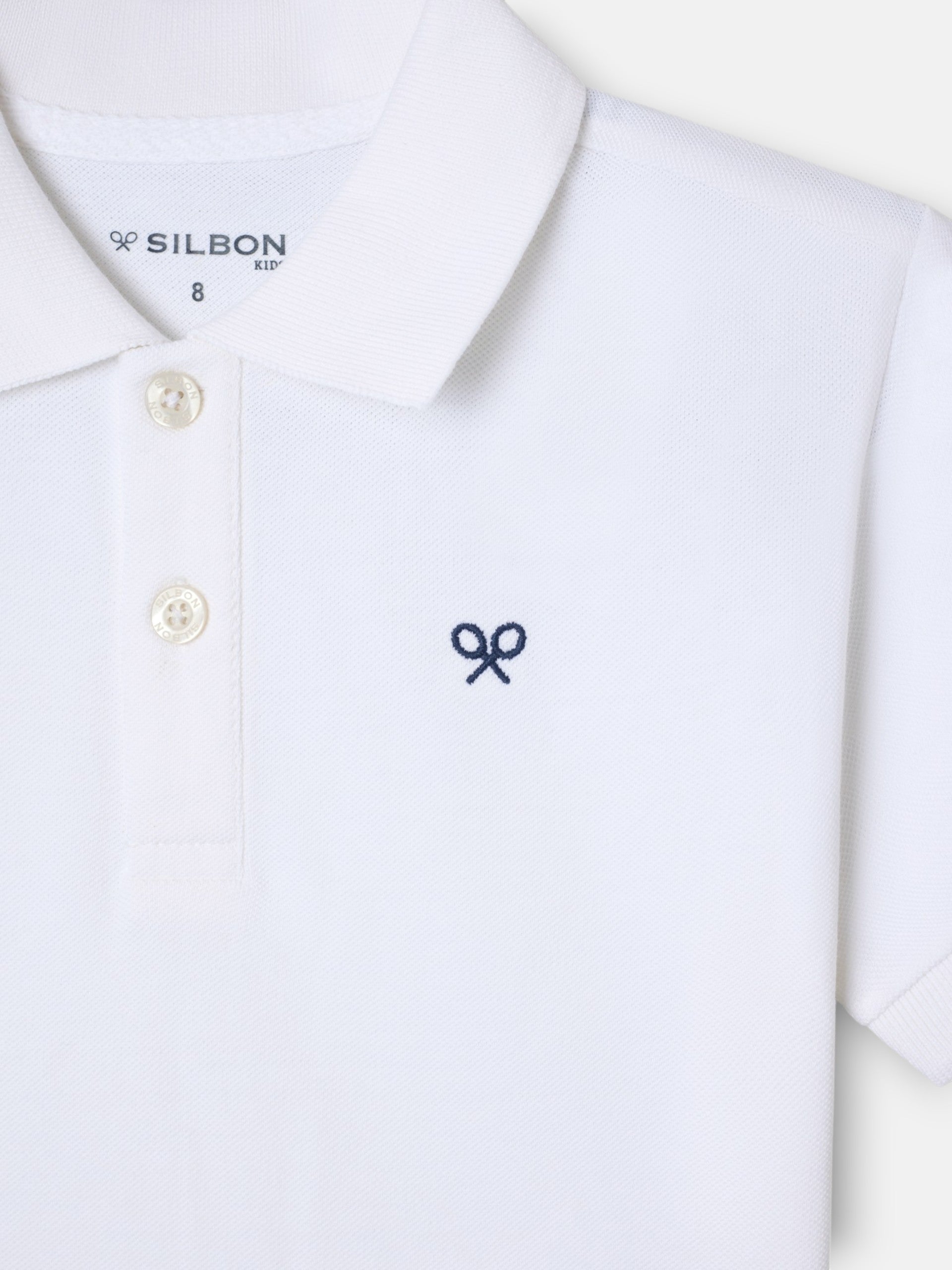 Polo kids clasico miniraqueta blanco