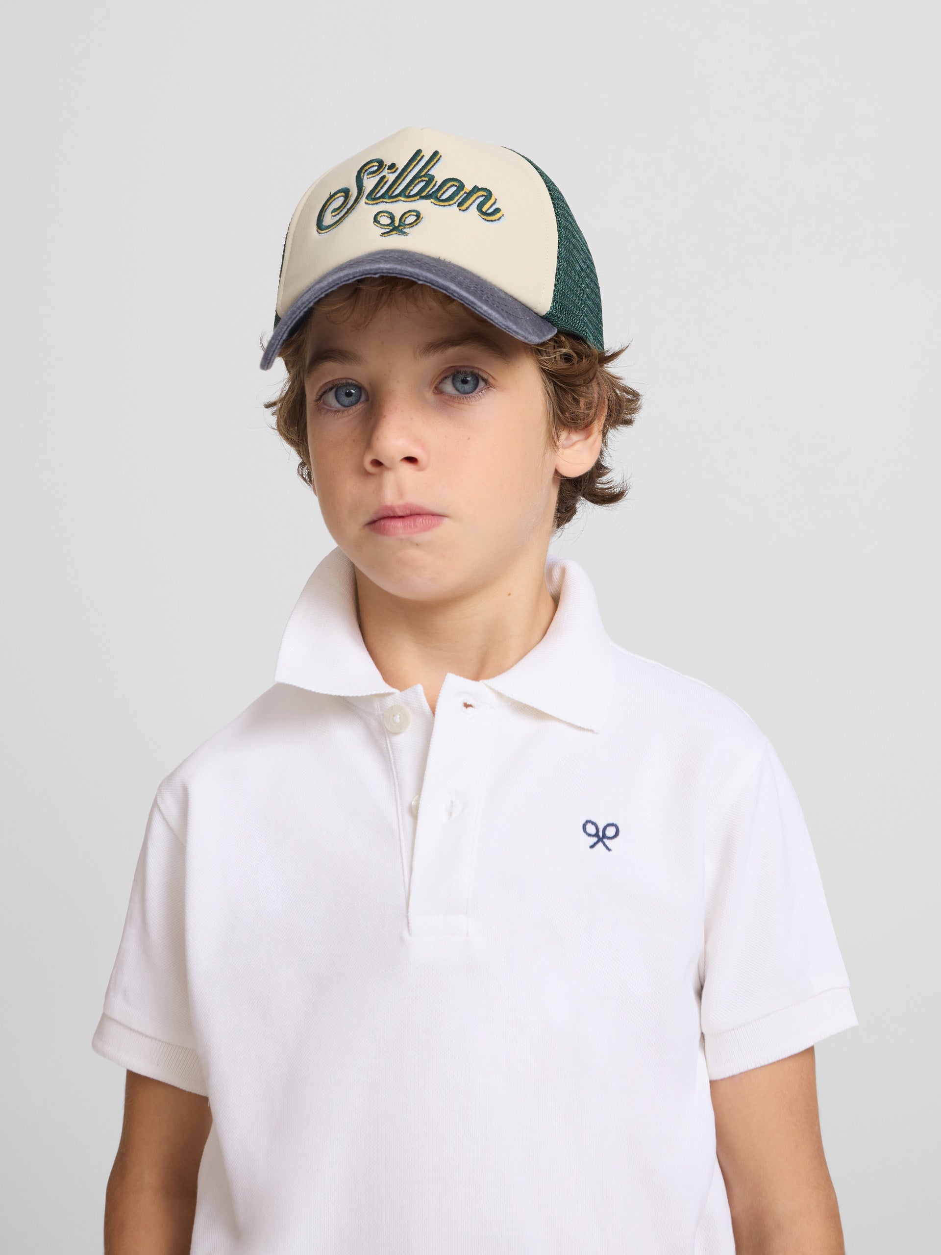Polo kids clasico miniraqueta blanco