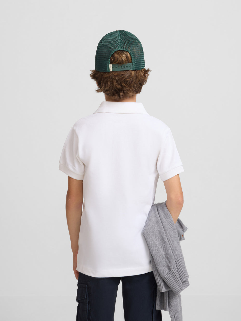 Polo kids clasico miniraqueta blanco