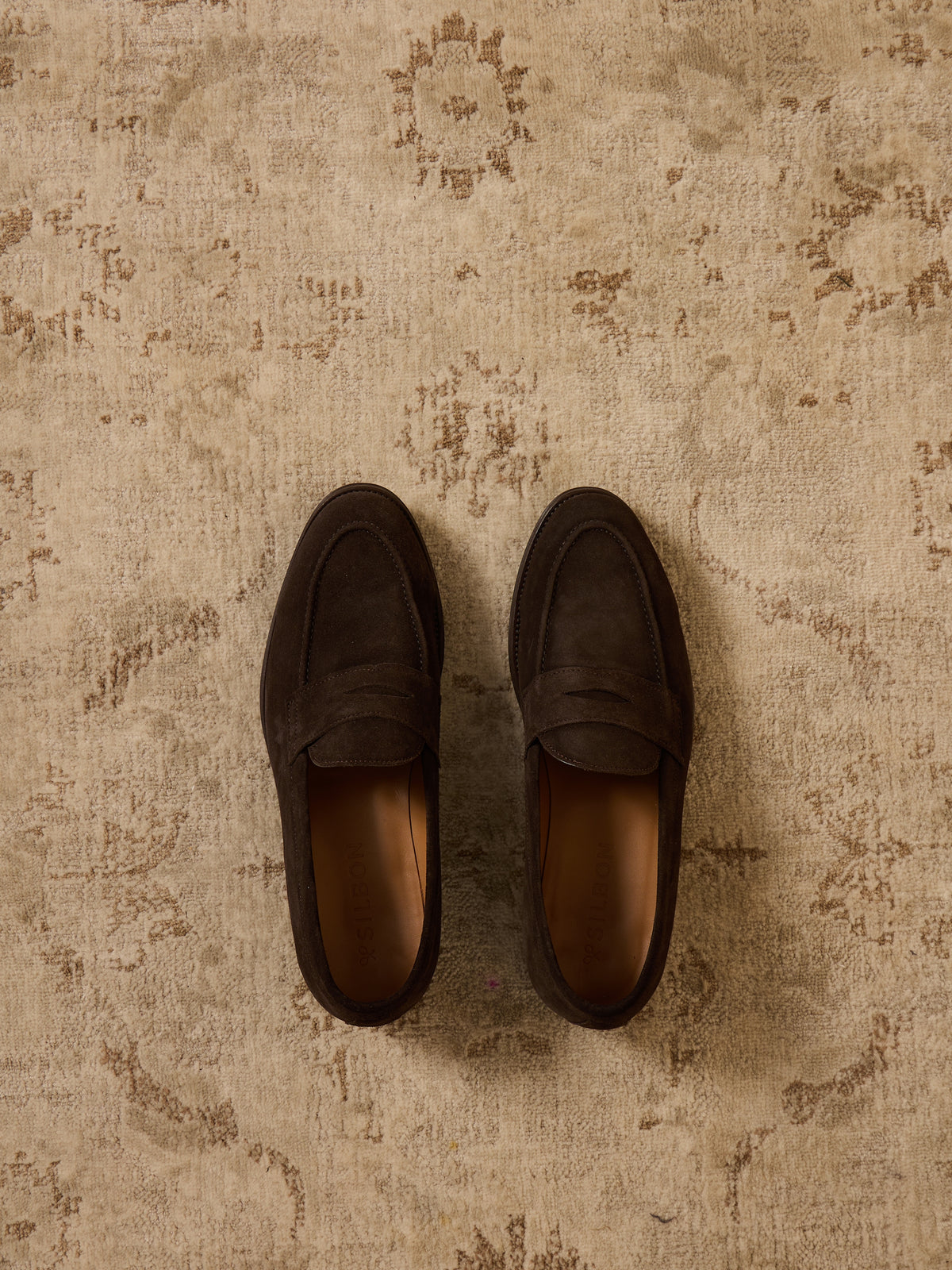 Zapato penny ante marron